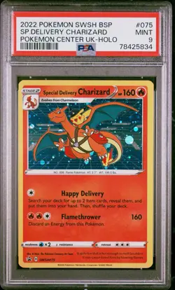 Special Delivery Charizard SWSH075 SWSH: Sword & Shield Promo Cards Holo PSA 9 - Image 1
