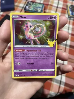 Pokemon TCG Celebrations Mew 011/025 Holo Rare Card - Image 1