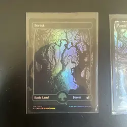MTG Forest Foil and Basic Land 10 Card Lot. NM and Unplayed! (Vow) & (Mid) - Image 5