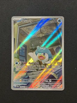 Pokemon TCG Quaxly Scarlet & Violet Paldea Evolved Holo Card 206/193 - Image 1