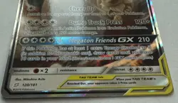 Pokemon Eevee Snorlax GX TCG Holo Card 120/181 Tag Team NEAR MINT - Image 2
