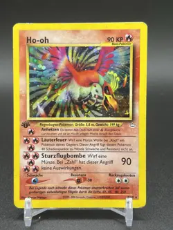Pokemon TCG Neo Revelation Ho-oh 1st Edition Holo Rare 7/64 GERMAN - Image 1