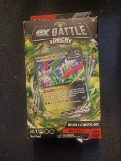 New Pokemon TCG Iron Leaves Ex Battle Deck Factory Sealed 60 Pokemon Cards - Image 1