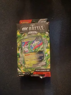 New Pokemon TCG Iron Leaves Ex Battle Deck Factory Sealed 60 Pokemon Cards - Image 2