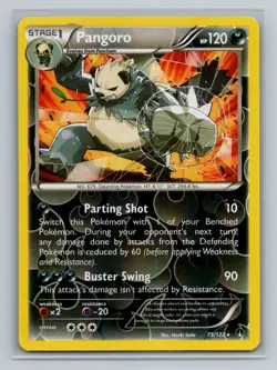 Pokemon XY - BREAKpoint #75/122 Pangoro Reverse Holo Rare - Image 1