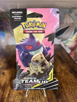 NEW Pokemon TCG TEAM UP Sleeved Booster Pack Rare Gengar Art - Image 1