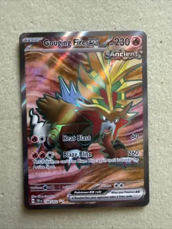 Pokemon TCG Gouging Fire EX Scarlet & Violet Temporal Forces 188/162 - Image 1