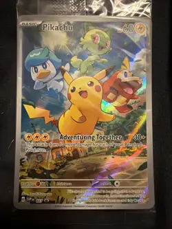 Pikachu #027 - Scarlet & Violet Black Star Promo - Pokemon TCG - Sealed - Image 1