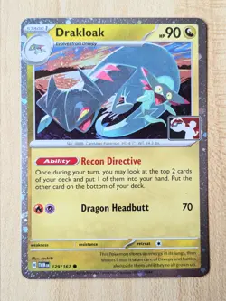 Drakloak 129/167 NM Cosmos Holo Play! Pokemon Prize Pack Play Stamp Series 6 - Image 1