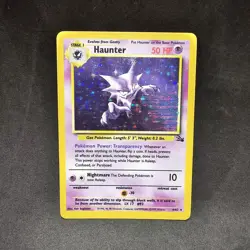 Haunter 6/62 Ink Stain Misprint Error Blue Ink Smear Pokemon - Image 1
