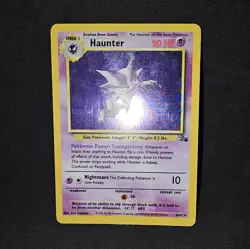 Haunter 6/62 Ink Stain Misprint Error Blue Ink Smear Pokemon - Image 2