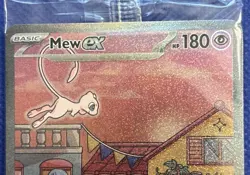 Mew EX SVP053 Scarlet & Violet 151 Pokemon Full Art Black Star Promo SEALED - Image 3