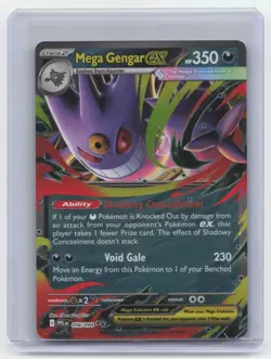 Mega Gengar EX 056/094 - Phantasmal Flames 2025 - Ultra Rare NM/M Pokemon TCG - Image 2