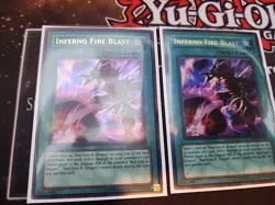 Inferno Fire Blast SOD ultra Rare! 1x 1st Edition & 1x Unlimited - Image 2