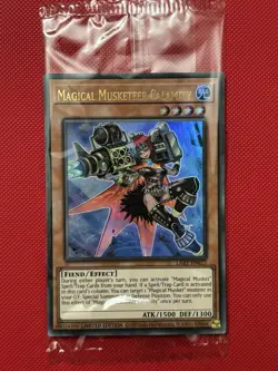 Yugioh MAGICAL MUSKETEER CALAMITY Lost Art Promo SEALED LART EN077 NM - Image 1