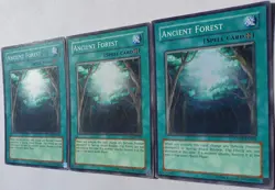Yugioh 3x Ancient Forest ANPR-EN048 Super Rare Unlimited Ed Near Mint Playset - Image 5