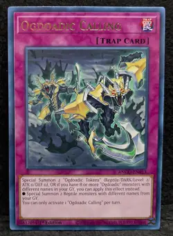 Yu-Gi-Oh! TCG, Ogdoadic Calling, Ancient Guardians ANGU-EN013 1st Edition Rare - Image 1