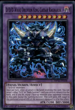 D/D/D Wave Oblivion King Caesar Ragnarok 1st Ed Super MP16-EN138 Yu-Gi-Oh! - Image 1