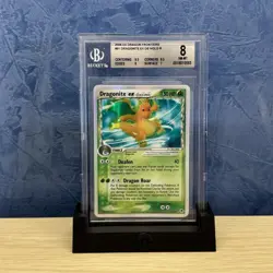 BGS 8 2006 Pokemon EX Dragon Frontiers 91/101 Dragonite Holo Rare TCG NM Card - Image 1