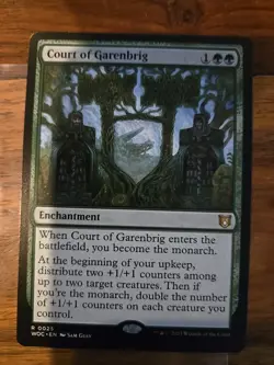 Magic the Gathering Court of Garenbrig Commander: Wilds of Eldraine Regular Card - Image 1