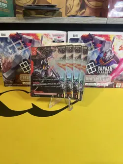 Duel Gundam Assault Shroud - GD01-045 LR GUNDAM TCG CARD GAME FOIL Playset (x4) - Image 1