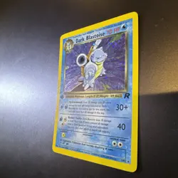 1st Edition Dark Blastoise 3/82 Team Rocket Holo Pokemon Card - NM - SWIRL - Image 3