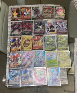 Pokemon Lot Variety Cards Vs And Vmax Preowned Good Condition - Image 1