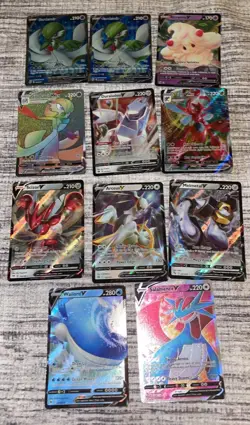 Pokemon Lot Variety Cards Vs And Vmax Preowned Good Condition - Image 2