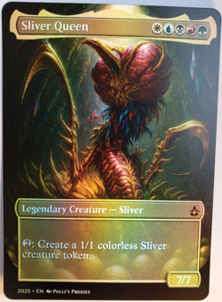 Sliver Queen FOIL Proxy Playtest Card with Custom Art Design - Image 1