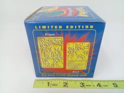 Pokemon Burger King 23k Gold Plated Trading Card Charizard Sealed In Blue Box - Image 3