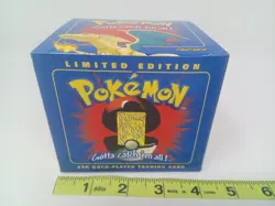 Pokemon Burger King 23k Gold Plated Trading Card Charizard Sealed In Blue Box - Image 5