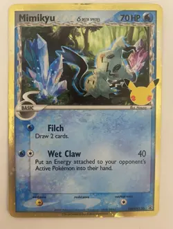 Celebrations Mimikyu SWSH136 SWSH: Sword & Shield Promo Cards Holo MP 401 - Image 1