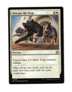 MTG - NM - Release the Dogs - Commander: Tarkir: Dragonstorm 127 Or Foundations - Image 2