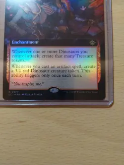 Poetic Ingenuity Foil Borderless Rare Lost Caverns of Ixalan #377, MTG Magic - Image 2