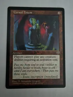 MTG Magic The Gathering Cursed Totem Mirage Regular - Image 1