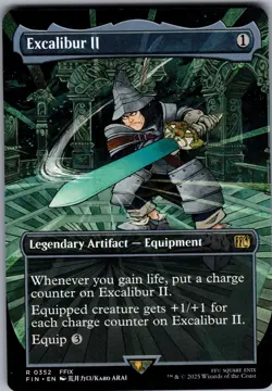 MTG Final Fantasy Excalibur II Extended Borderless Free Shipping - Image 1