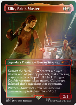 PRE-SALE -Ellie, Brick Master FOIL Last of Us Secret Lair PlayStation Drop mtg - Image 1