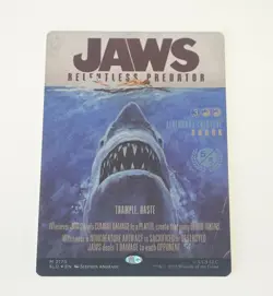 Mtg Secret Lair Jaws Relentless Predator Rainbow Foil edition - Image 1