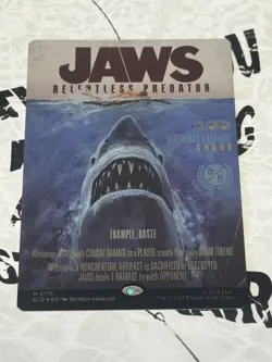 Mtg Secret Lair Jaws Relentless Predator Rainbow Foil edition - Image 2