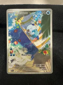 Pokemon TCG White Flare Oshawott Illustration Rare Card 105/086 - Image 1