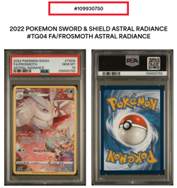 2022 Pokemon SWSH Frosmoth TG04/TG30 Astral Radiance PSA 10 FA Full Art Trainer - Image 2