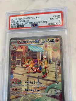 2023 POKEMON PAL EN-PALDEA EVOLVED #258 SKELEDIRGE ex SPECIAL ILLUSTRATION RARE - Image 2