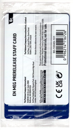 Pokemon Mega Evolution Staff Promo Sealed Meganium Inteleon Alakazam Lunatone - Image 2