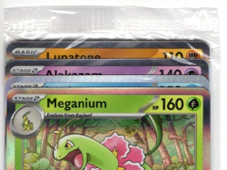 Pokemon Mega Evolution Staff Promo Sealed Meganium Inteleon Alakazam Lunatone - Image 3