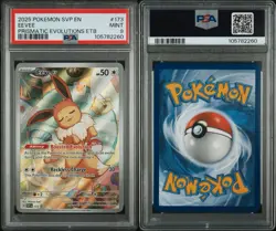 Pokemon TCG Prismatic Evolutions Eevee - Black Star Promo SVP 173 PSA 9 - Image 3