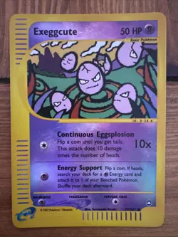Pokemon TCG Exeggcute Aquapolis 77/147 Reverse Holo - MINT CONDITION! - Image 1