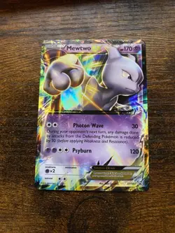 Pokemon XY Black Star Promos Mewtwo EX XY183 #XY183 Holo VG - Image 1