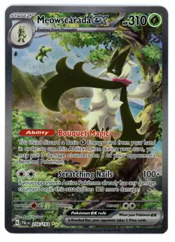 Pokemon TCG Meowscarada EX 256/193 - Paldea Evolved - Near Mint/Mint - Image 1