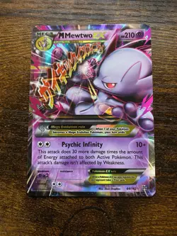 M Mewtwo EX 64/162 XY - BREAKthrough Ultra Rare Pokemon TCG - Image 1