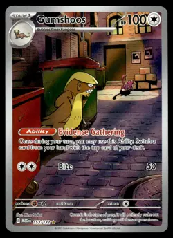 2025 Pokemon Mega Evolution 153/132 Gumshoos Heavy Play - Image 1